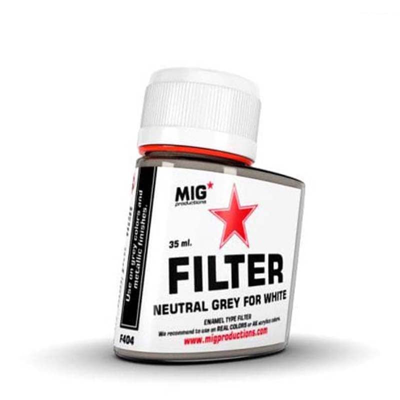 Mig Enamel Neutral Grey Filter for White 35ml