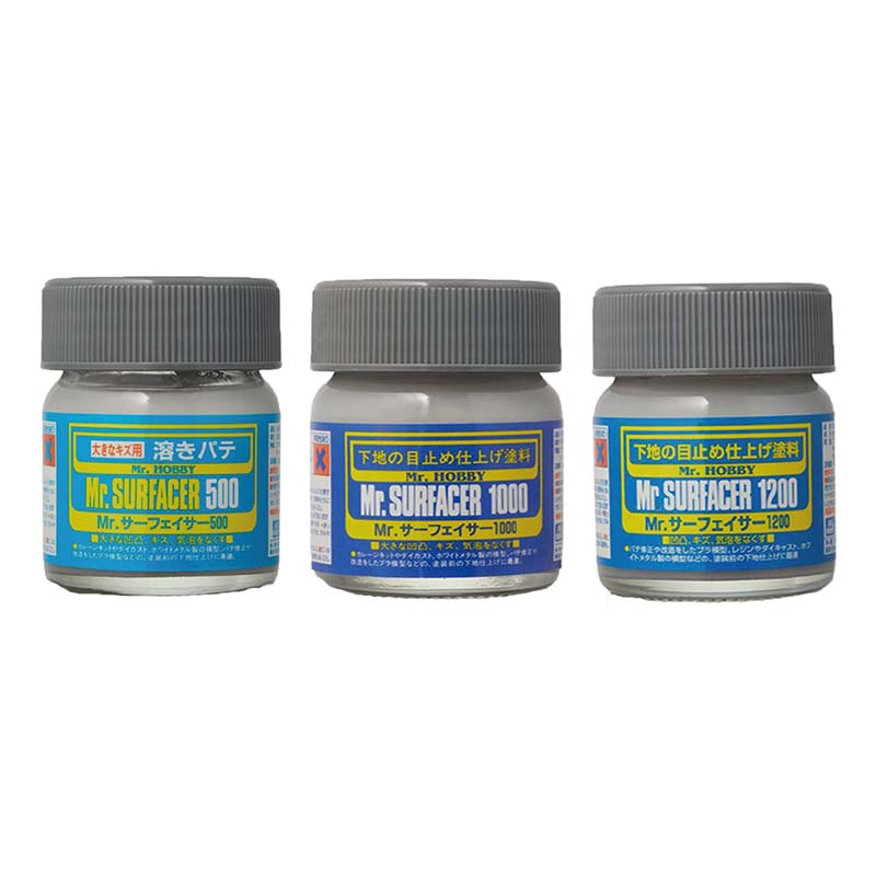 Apprêt De Surface MR HOBBY Mr. Surfacer - Base Huile, Flacon 40 Ml, Idéal Pour Modélisme, Fabriqué Au Japon