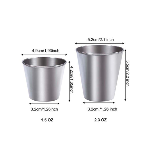 Stainless Steel Mixing Cups