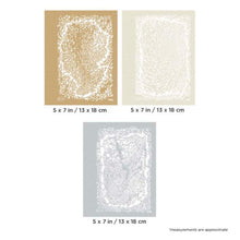 Texture FX 3 EXTREME includes three 5x7 in natural texture stencils with organic flow, metallic polymer-coated and solvent resistant.