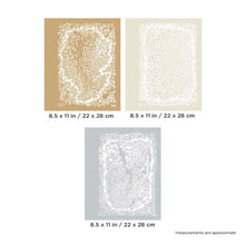 Texture FX 3 EXTREME stencil set showing natural organic textures with metallic polymer-coated, solvent-resistant material.