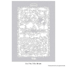 Texture FX NANO stencil set with laser-cut organic texture patterns for quick, precise artistic effects and durable solvent resistance.