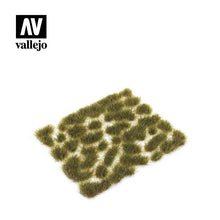 Vallejo Scenery Wild Tuft Mixed Green large 6mm grass tufts for dioramas and scenic modeling 35 units.