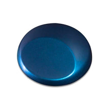 Wicked Hi-Lite Blue airbrush paint with translucent pearl effect that shifts blue in direct light for multi-surface use.